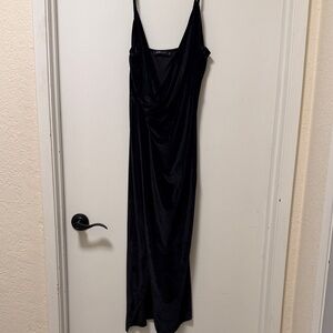 Velvet Chic Black Dress